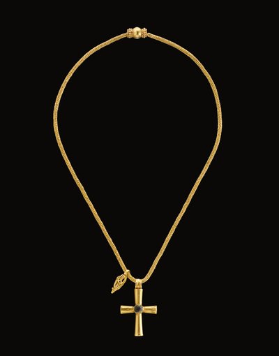 Byzantine Gold and Glass Cross, c.5th-7th century by Unbekannt