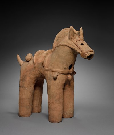 Caparisoned Haniwa Horse, 400s-500s by Unbekannt