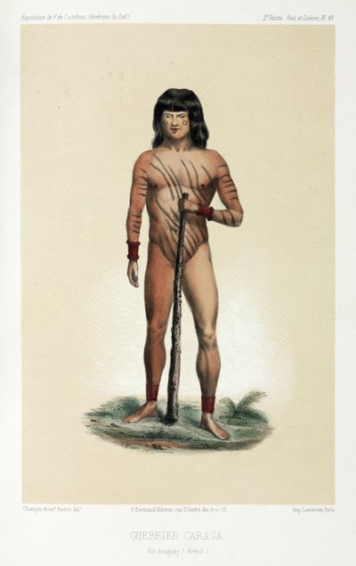 Caraja warrior, Brazil by Unbekannt