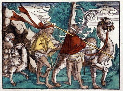 Caravan in Africa by Unbekannter Künstler