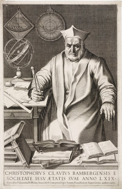 Christopher Clavius, German Jesuit Priest and Mathematician by Unbekannt