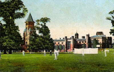 Cricket match at Rugby School, c. 1908 by Unbekannter Künstler