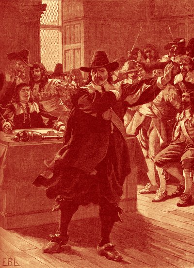 Cromwell Addressing the Long Parliament by Unbekannter Künstler