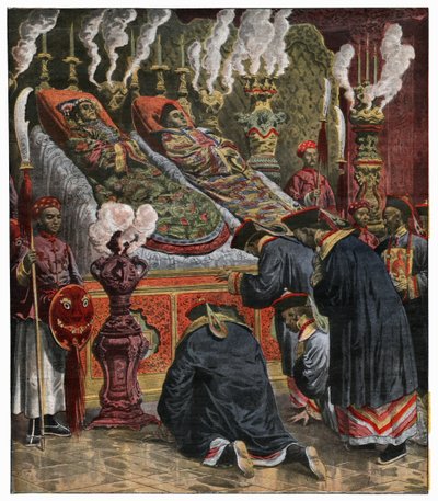 Death of Cixi and Guangxu by Unbekannter Künstler