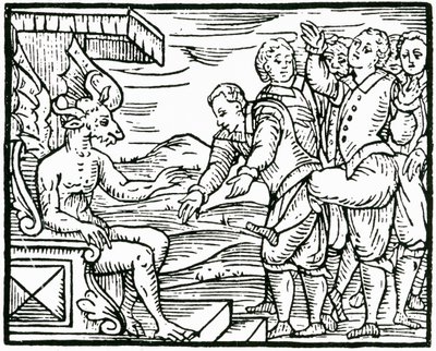 Depiction of Witchcraft, 16th Century by Unbekannter Künstler
