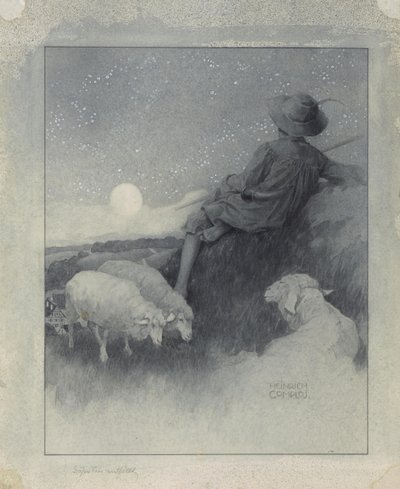 The Shepherd by Unbekannter Künstler