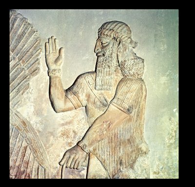 Dignitary, relief, Assyrian by Unbekannt