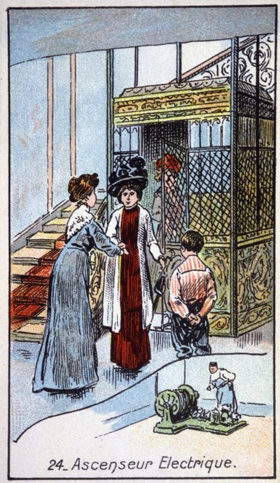 Electric Elevator, c. 1910 by Unbekannter Künstler