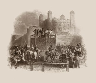 Execution of John Dudley in 1553 (engraving) by Unbekannter Künstler