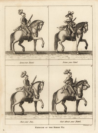 Exercise of the horse by Unbekannt