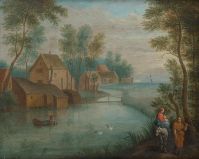 Flight into Egypt by Unbekannter Künstler