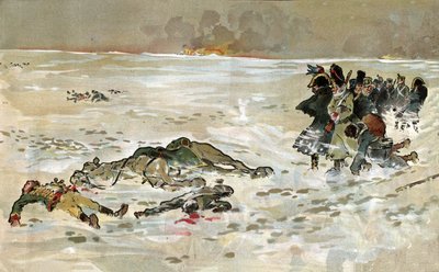 French Retreat from Russia by Unbekannter Künstler
