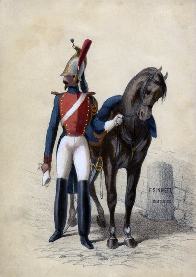 Garde de Paris, with his horse by Unbekannter Künstler