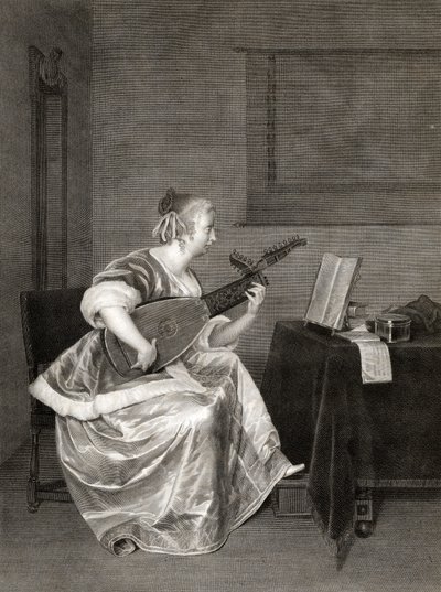 Mandolin Student by Unbekannt