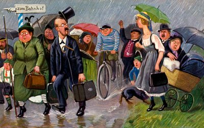 Holidaymakers from the Town by Unbekannter Künstler