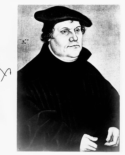 German Reformer Martin Luther by Unbekannter Künstler