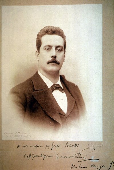 Giacomo Puccini in 1893 by Unbekannt