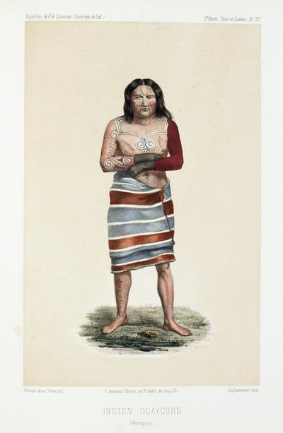Guaycuru Indian, Paraguay, c 1843-1847 by Unbekannt