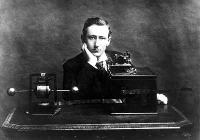 Guglielmo Marconi, Italian radio pioneer by Unbekannt