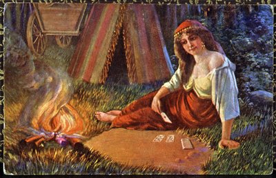 Gypsy fortune teller by Unbekannter Künstler