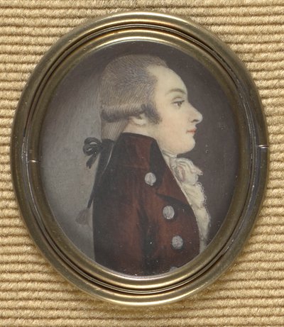 Man in Profile (Wolfgang Amadeus Mozart?) by Unbekannter Künstler