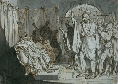 John the Baptist before Herod by Unbekannter Künstler