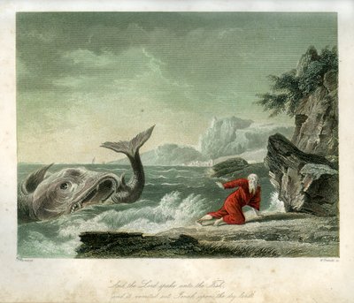 Jonah and the whale - Bible by Unbekannter Künstler