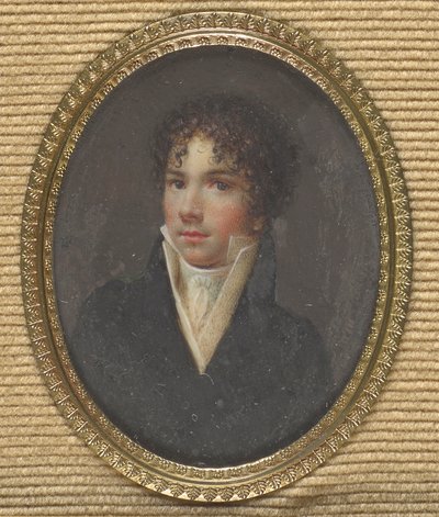 Youth with Curls on Forehead by Unbekannter Künstler