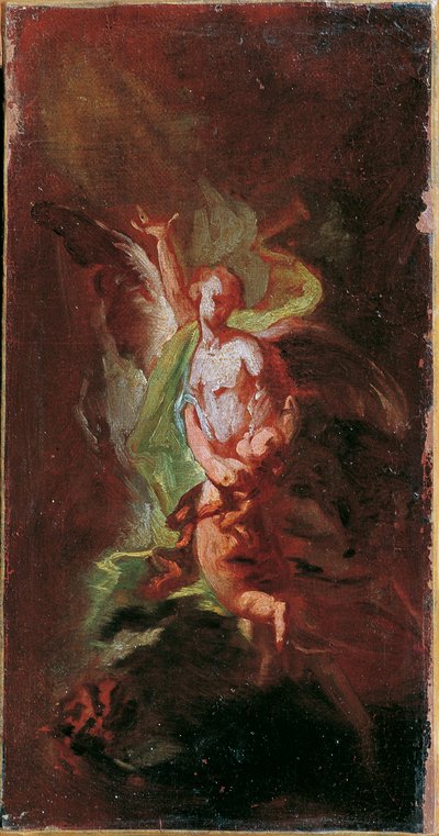 Child with Guardian Angel by Unbekannter Künstler