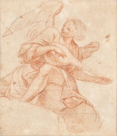 Angel Playing the Lute by Unbekannter Künstler