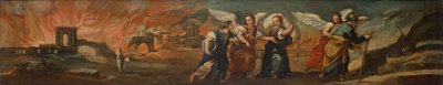 Lot Flees from the Burning Sodom by Unbekannter Künstler