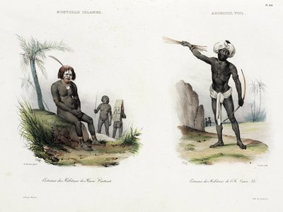 Men from New Ireland and Fiji by Unbekannt