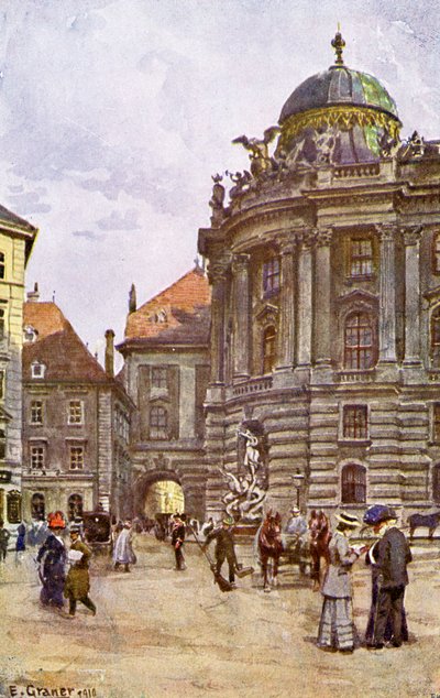 Michaelerplatz, Vienna by Unbekannter Künstler
