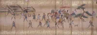 Monkeys Hunting by Unbekannter Künstler