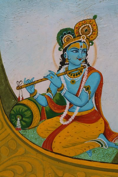 Krishna on a boat, India by Unbekannt
