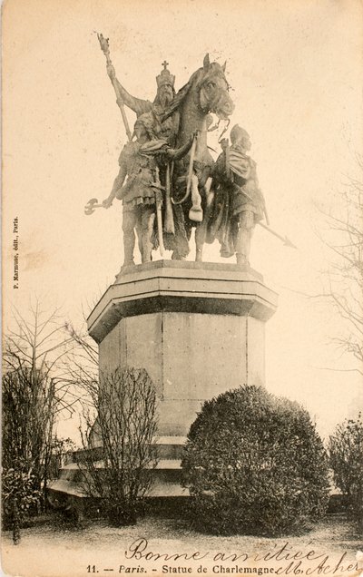 Statue of Charlemagne, Paris, France by William M. Timlin