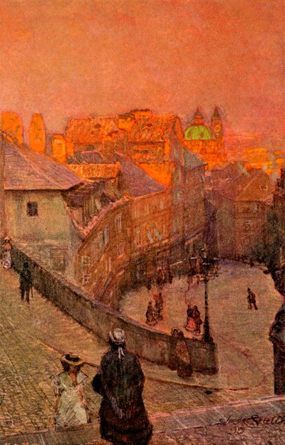 Prague: Neruda Street by Unbekannter Künstler