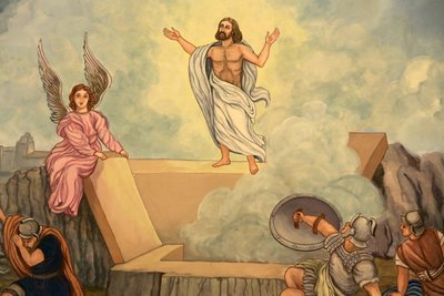 Resurrection of Christ, Eglise Saint-André, Domancy by Unbekannter Künstler