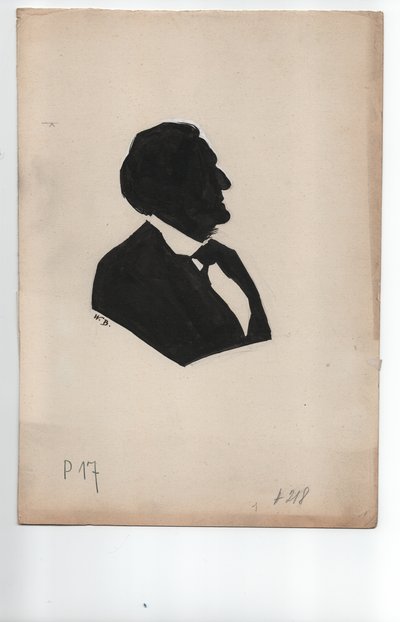 Richard Wagner (1813-1883) ca. 1850 (Silhouette) by Unbekannter Künstler