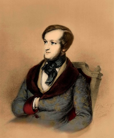 Richard Wagner in Paris by Unbekannter Künstler