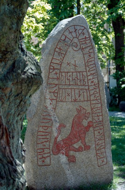 Rune Stone, Lund, Sweden. Viking civilisation by Benjamin Baud