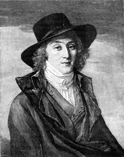 Saint-Just - Portrait by Unbekannter Künstler