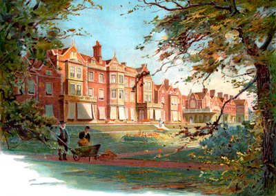 Sandringham House - late 19th century illustration by Unbekannter Künstler