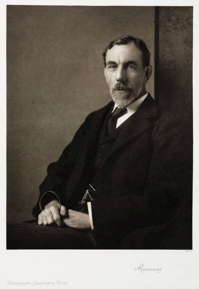 Sir William Ramsay, Scottish chemist, c 1910 by Unbekannt