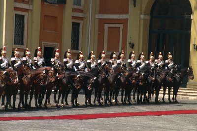Soldiers on Horseback at Cuirassiers Gala by William M. Timlin