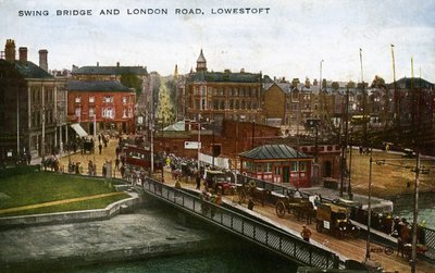 Swing Bridge and London Road, Lowestoft by Unbekannter Künstler