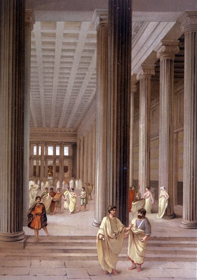 Temple in Pompeii by Unbekannter Künstler
