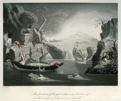 The Beginning of the Flood - Bible by Unbekannter Künstler