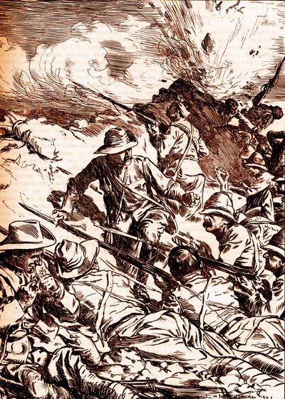 The Flight of Spion Kop by Unbekannter Künstler
