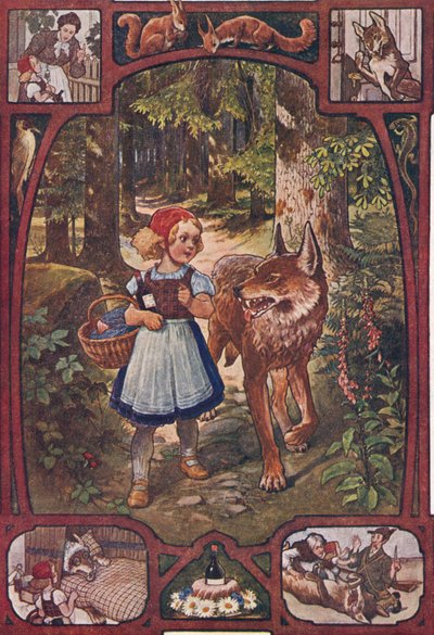The Little Red Riding Hood, c.1910 by Unbekannter Künstler